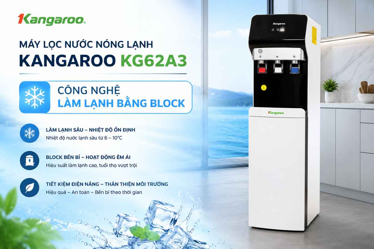Máy lọc nước nóng lạnh Kangaroo KG62A3